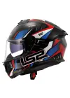 LS2 STREAM 2 TINUX SİYAH-KIRMIZI KASK