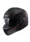 LS2 STROBE 2 LUX MAT SİYAH-PEMBE KASK