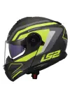 LS2 STROBE 2 PHANTOM MAT TITANIUM-NEON SARI KASK