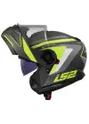 LS2 STROBE 2 PHANTOM MAT TITANIUM-NEON SARI KASK