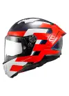 LS2 THUNDER KARBON ALLIANCE KIRMIZI-MAVİ-BEYAZ KASK