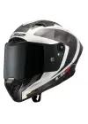LS2 THUNDER KARBON GP AERO RAUTE BEYAZ-GRİ KASK