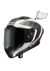 LS2 THUNDER KARBON GP AERO RAUTE BEYAZ-GRİ KASK
