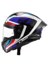 LS2 THUNDER KARBON GP AERO RAUTE MAVİ-KIRMIZI KASK