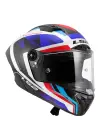 LS2 THUNDER KARBON GP AERO RAUTE MAVİ-KIRMIZI KASK
