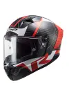 LS2 THUNDER KARBON RACING 1 KIRMIZI-BEYAZ KASK