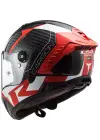 LS2 THUNDER KARBON RACING 1 KIRMIZI-BEYAZ KASK