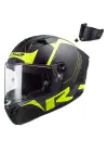 LS2 THUNDER KARBON RACING 1 MAT NEON SARI KASK