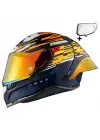 NEXX X.R3R GLITCH RACER KARBON TURUNCU-MAVİ KASK