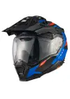NEXX X.WED 3 KEYO KARBON MAT MAVİ-KIRMIZI KASK