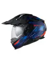 NEXX X.WED 3 TRAILMANIA MAT MAVİ-KIRMIZI KASK