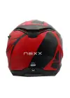 NEXX Y.100 B-SIDE MAT SİYAH-KIRMIZI KASK