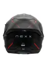 NEXX Y.100R REACT MAT SİYAH-KIRMIZI KASK