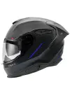 NEXX Y.100R REACT MAT SİYAH-MAVİ KASK