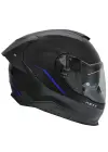 NEXX Y.100R REACT MAT SİYAH-MAVİ KASK