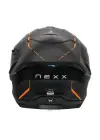 NEXX Y.100R REACT MAT SİYAH-TURUNCU KASK