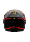 NEXX Y.100R URBANGRAM MAT SİYAH-KIRMIZI KASK