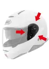 SHOEI CNS-3 KASK YAN KAPAK SET (NEOTEC 2)