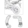 GIVI 1127FZ HONDA INTEGRA 750 (14-15) ARKA ÇANTA TAŞIYICI
