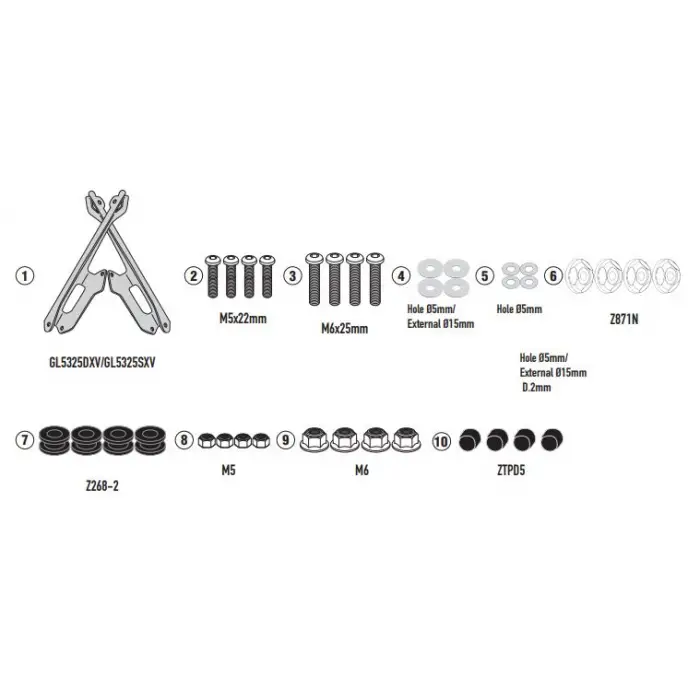 GIVI D5142KIT BMW CE 04 (22-25) RÜZGAR SİPERLİK BAĞLANTISI