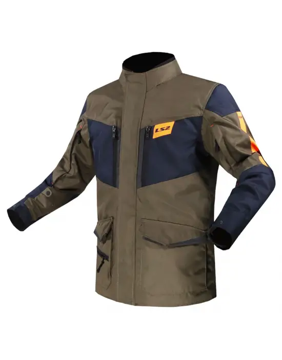 LS2 METROPOLIS EVO MONT HAKİ-MAVİ-NEON TURUNCU