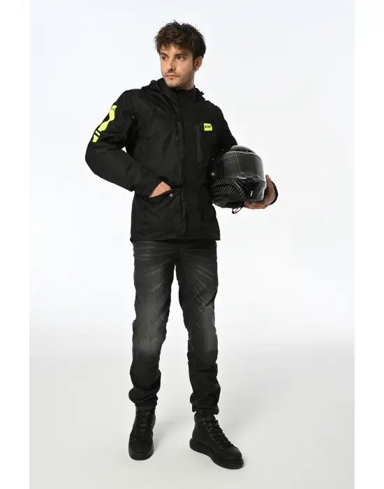 LS2 METROPOLIS EVO MONT SİYAH-NEON SARI