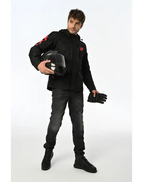 LS2 METROPOLIS EVO MONT SİYAH-KIRMIZI