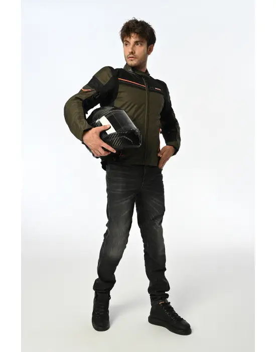 LS2 SHADOW MONT HAKİ-SİYAH-NEON TURUNCU