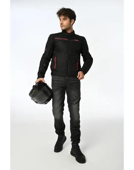 LS2 SHADOW MONT SİYAH-KIRMIZI