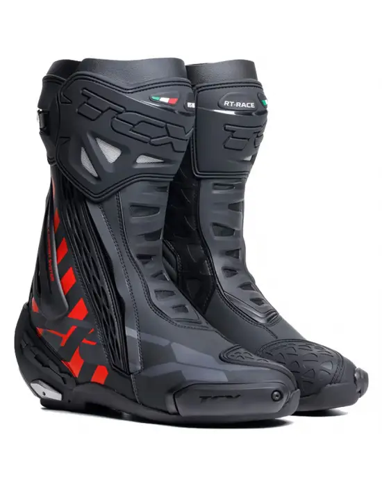 TCX RT-RACE ÇİZME SİYAH-KIRMIZI