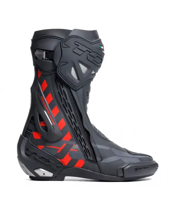 TCX RT-RACE ÇİZME SİYAH-KIRMIZI