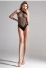Siyah Fileli Askılı Babydoll ve Tanga Seti | Modern Lüks Silüet