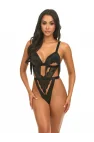 Ember Noir – Geometrik Kesimli ve Transparan Detaylı Lüks Bodysuit