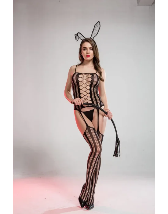 Siyah Kusursuz Form Vücut Çorabı | Lüks ve Esnek Silüet