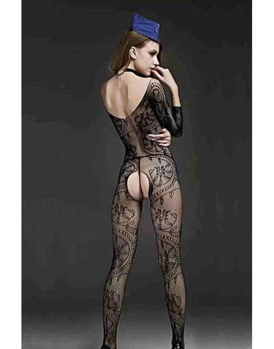 Özel Bölgesi Açık Fantezi Vücut Çorabı