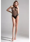Siyah Fileli Askılı Babydoll ve Tanga Seti | Modern Lüks Silüet