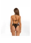 Siyah Fileli Askılı Babydoll ve Tanga Seti | Modern Lüks Silüet