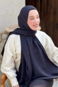 İpeksi Jakar Örgü Desen - Siyah