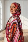 Rava Şal – Geometrik ve Floral Desenli Cesur Ruh