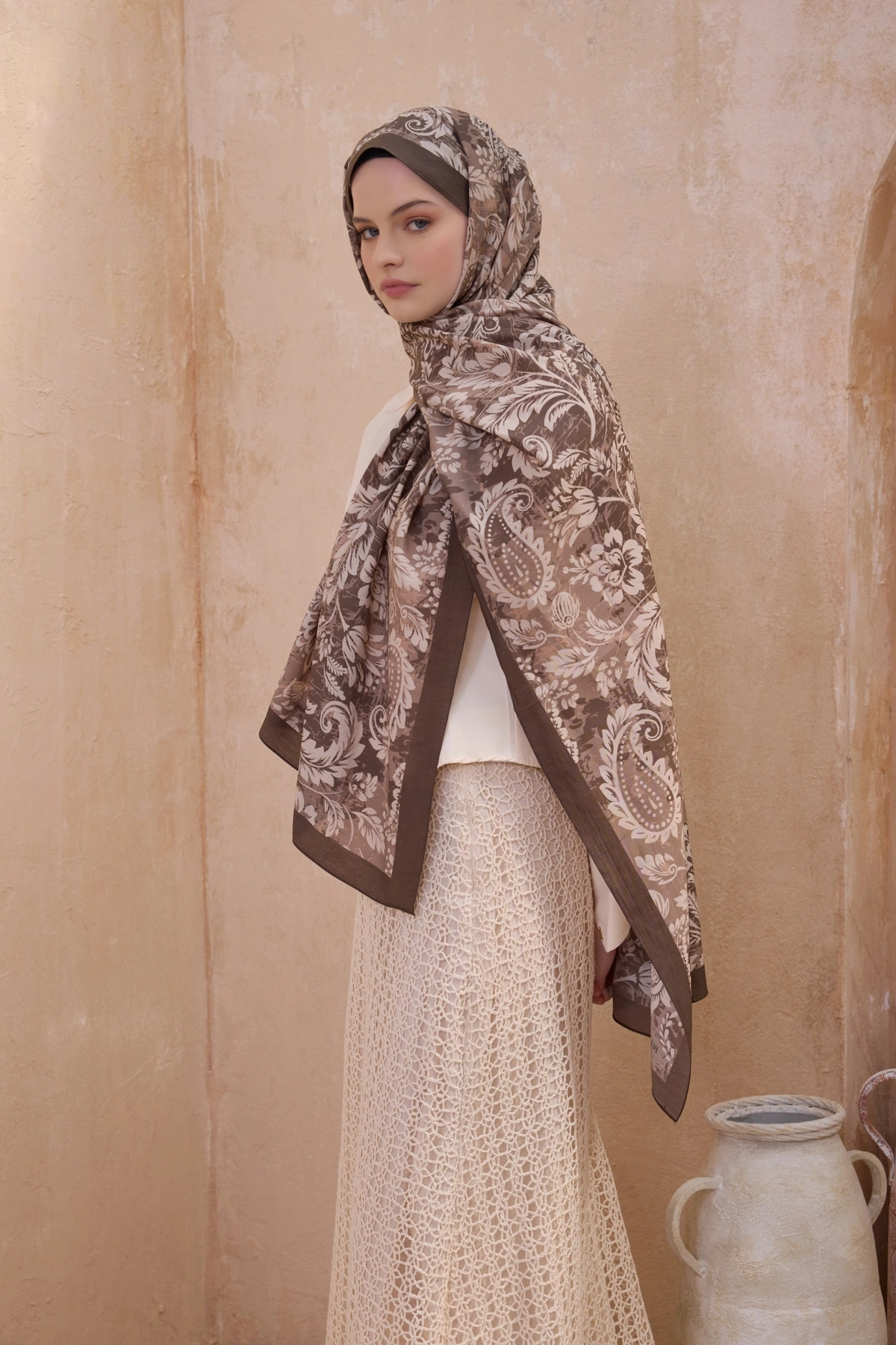 Belli Fresh Modal Şal 4 - Vizon