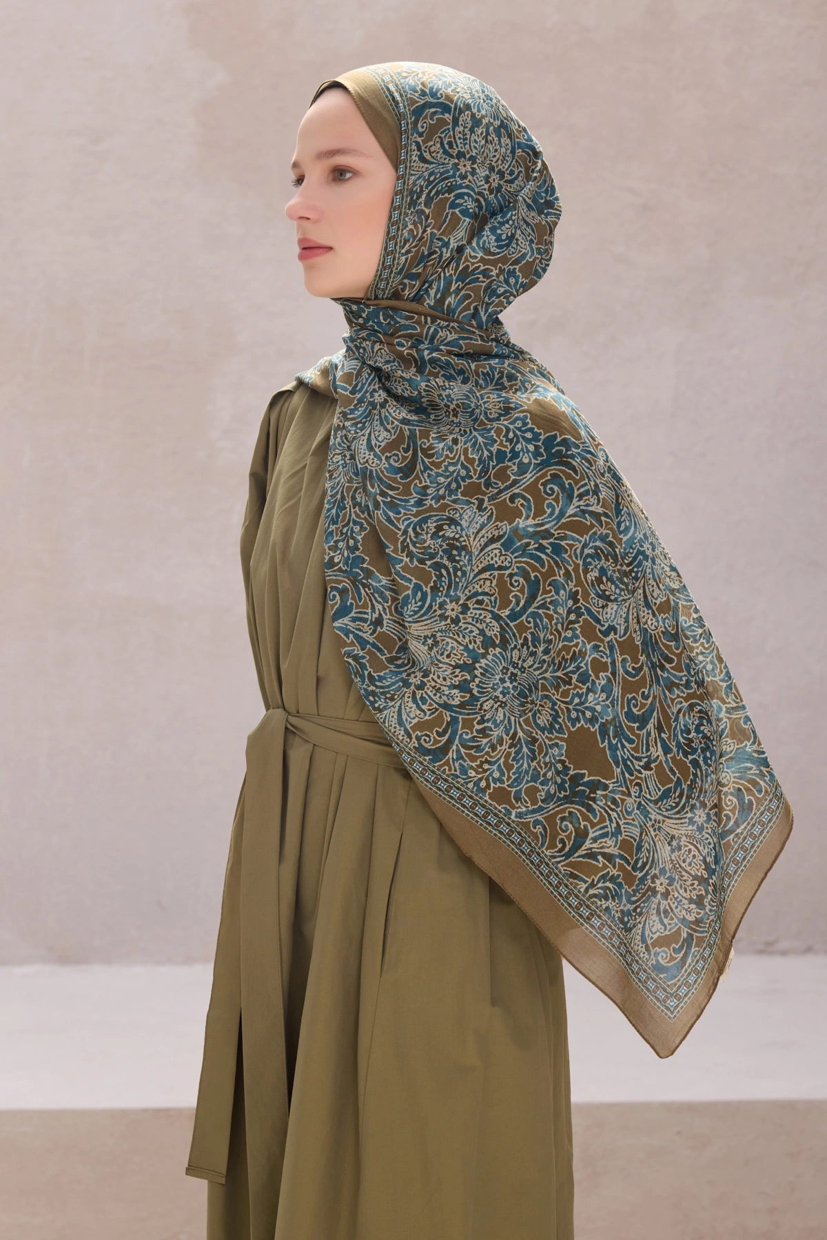 Belli Fresh Sandy Kumaş Şal 1588 - Kahverengi