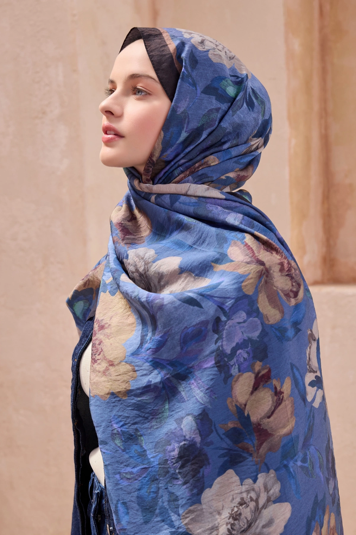 Belli Fresh Modal Kumaş Sanda Şal - Mavi