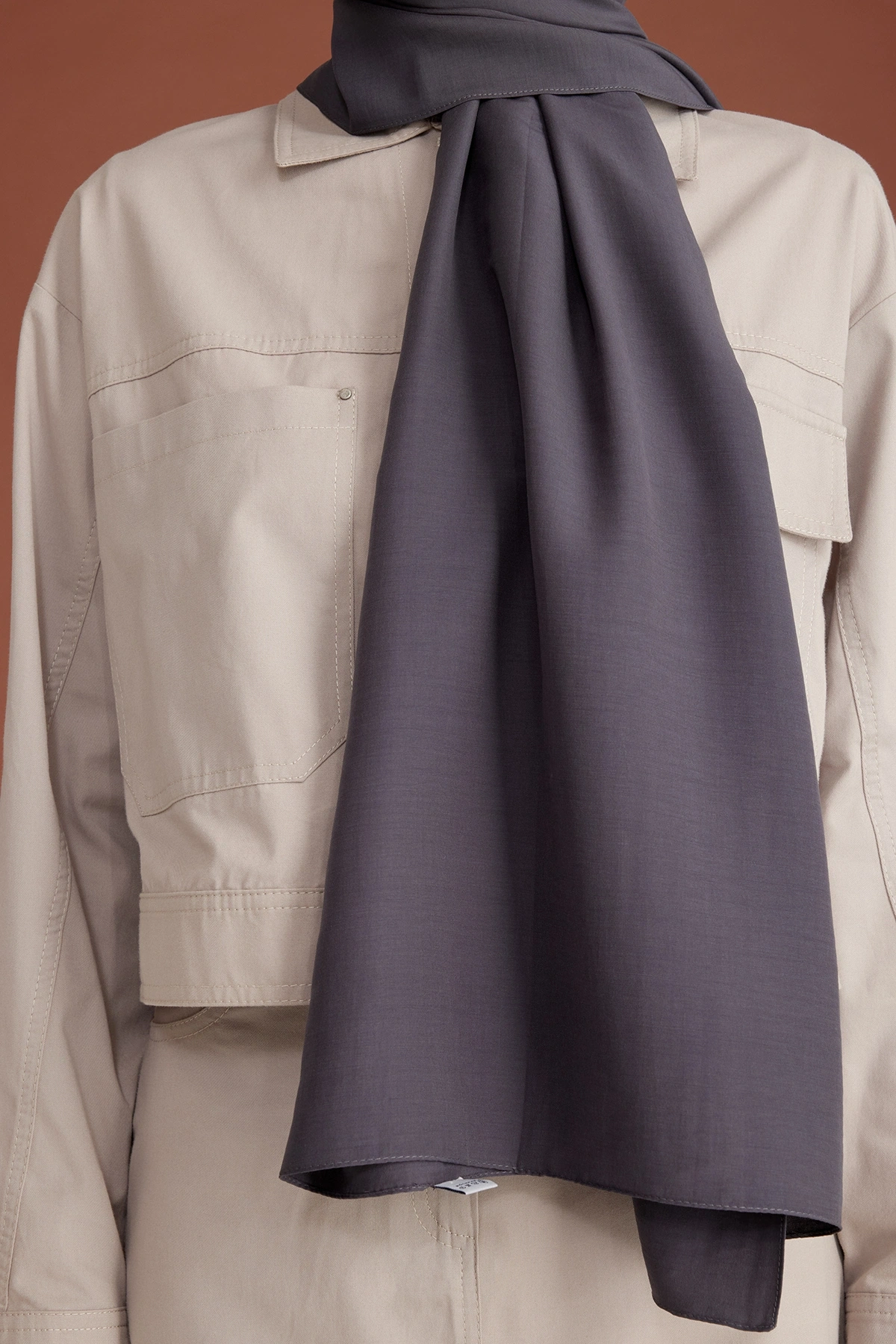 Belli Fresh Tencel Kumaş Floransa Şal - Antrasit