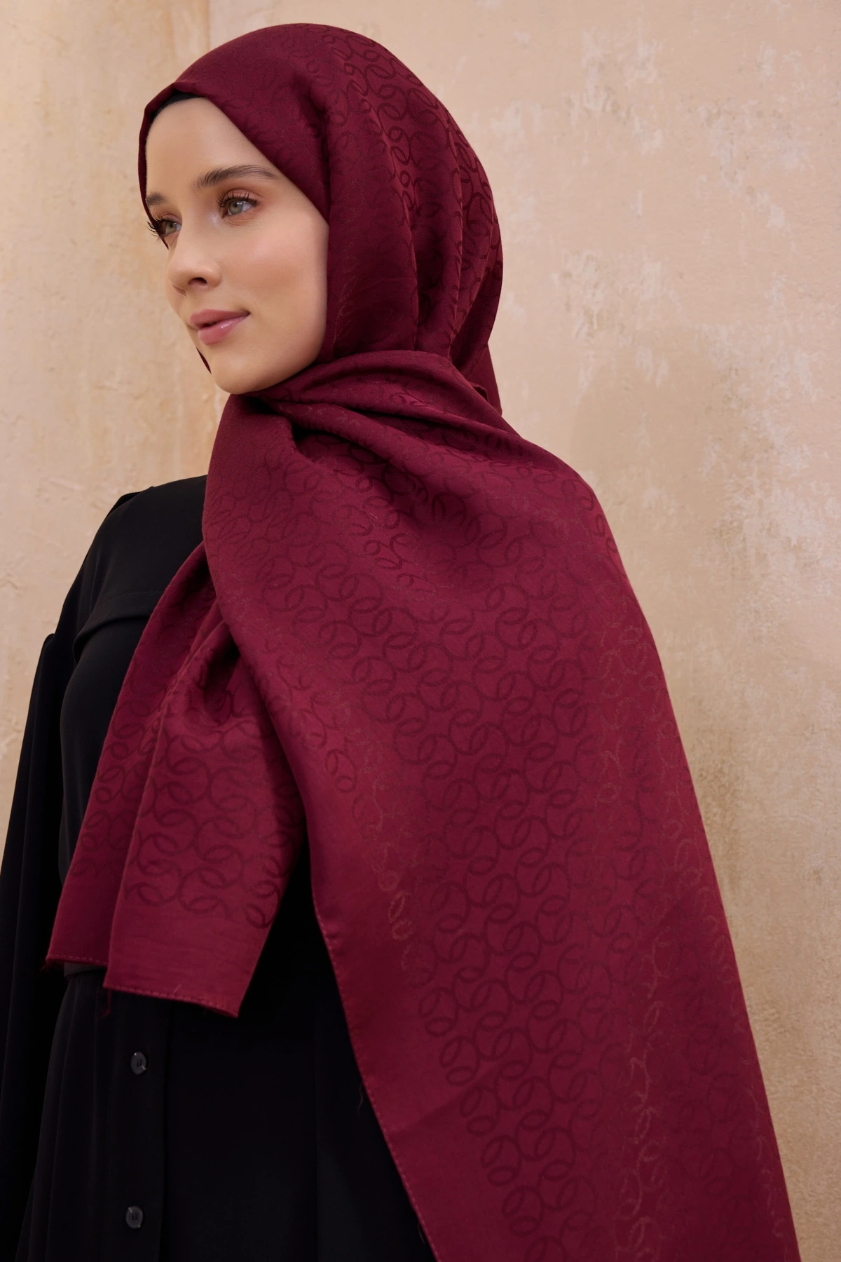 Belli Fresh Pamuk Kumaş Nora Şal - Bordo