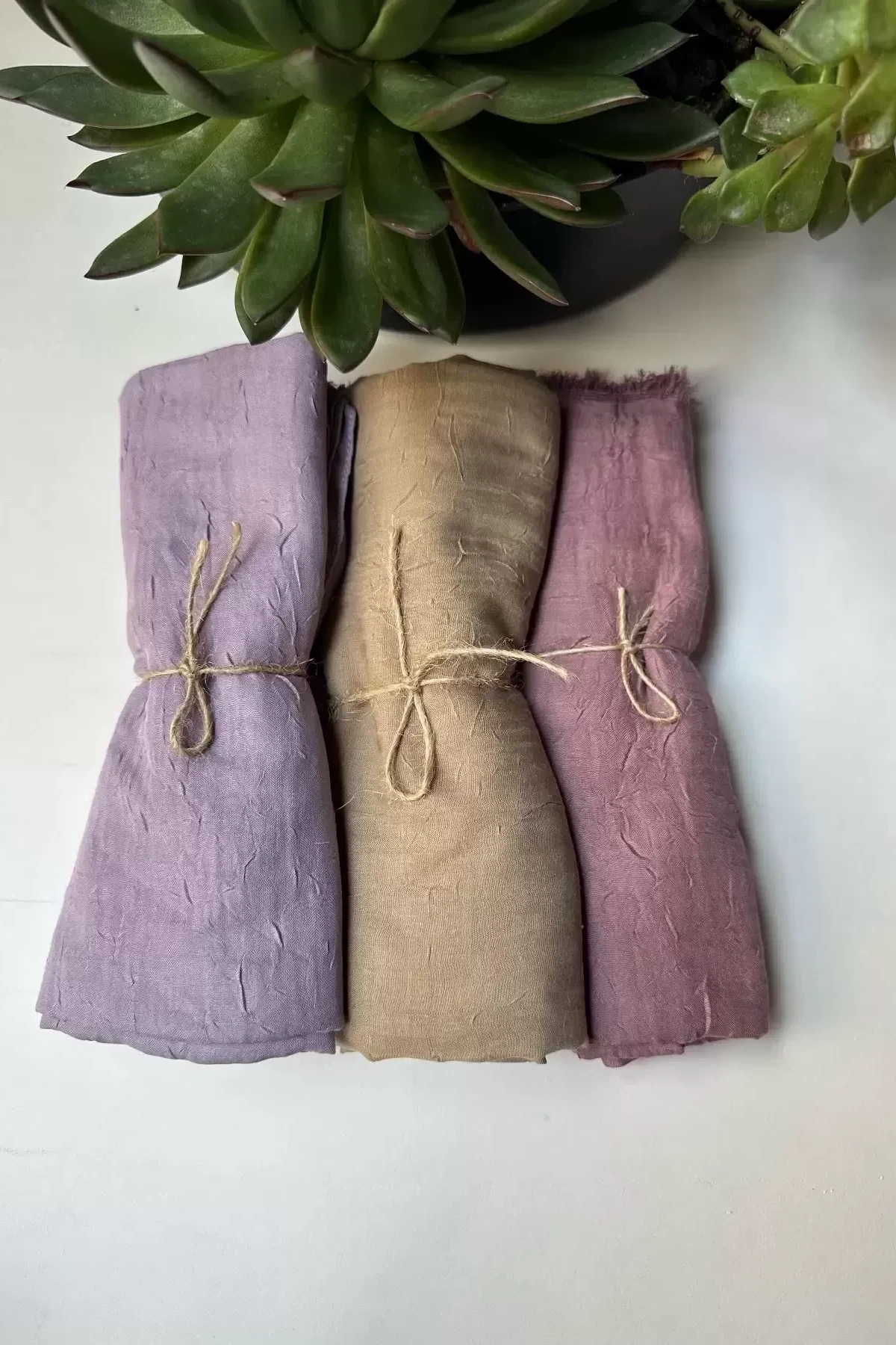 Bambu Kraş Şal - 3 lü Set