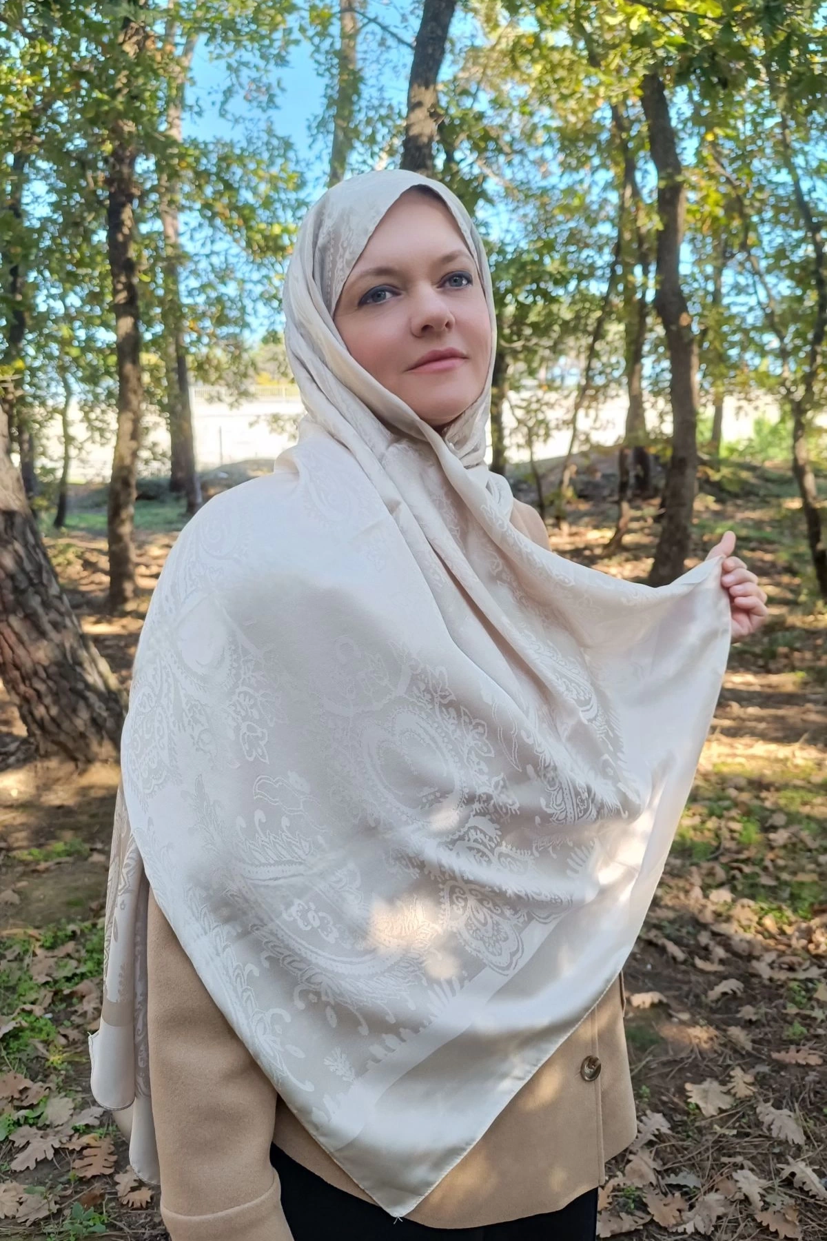 Mila Jakar Şal - Bej