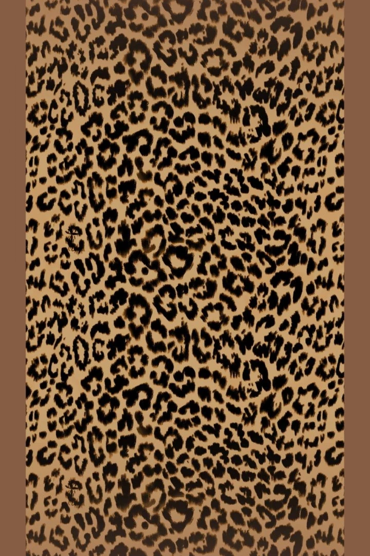 Sahra - Leopar Desen Şal - Kahverengi