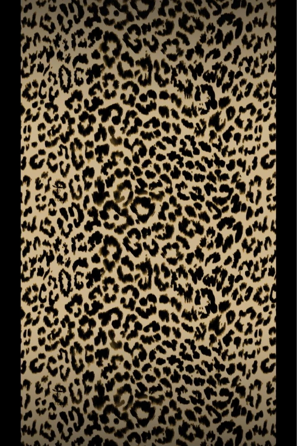 Sahra - Leopar Desen Şal - Siyah