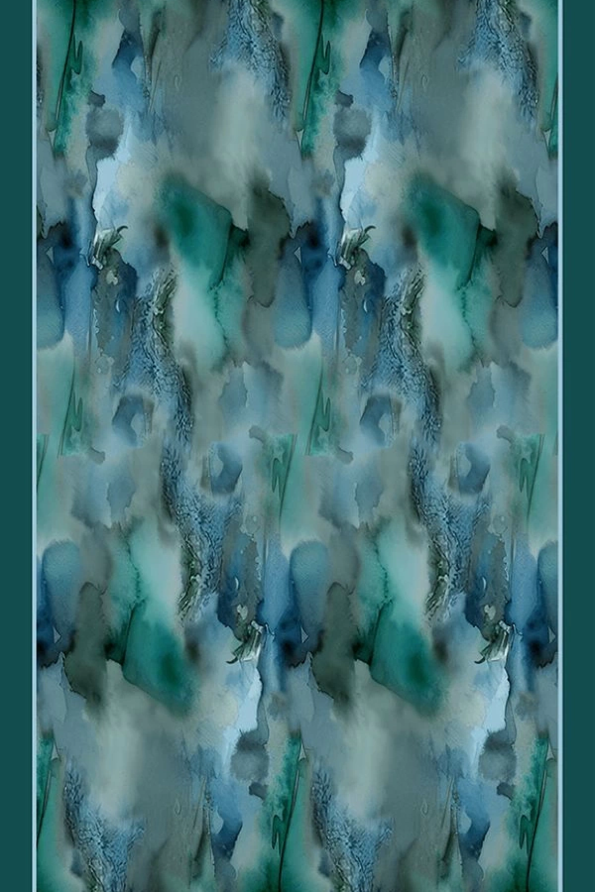 Soma Soyut Desenli Şal - Mavi