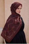 Belli Fresh Modal Şal 5 Zincir Desen - Bordo